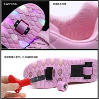 Zapatillas luminosas de dos ruedas con carga USB 2025, zapatos de patín con luz Led para niños, zapatillas de deporte para niños - details 8