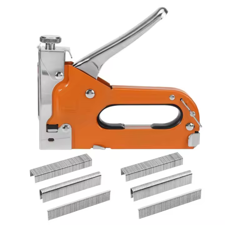 Herramienta de Carpintería de Acero Inoxidable 3 en 1 Estapler Aguja de Pie para Muebles y Madera Herramienta Manual de Bricolaje para el Hogar - 1