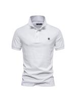 Polo de algodón puro para hombre, camiseta de talla europea con diseño bordado, novedad - details 1