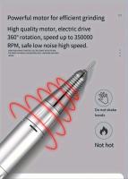 Taladro eléctrico recargable para uñas, 35000 RPM, máquina de manicura y pedicura con batería de 4000 mAh, kit de limas - details 3