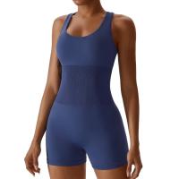 Traje de Yoga para Mujer de Un Pieza Sin Costuras Elástico Alto Integrado con Encanto Espalda Ajustado Set de Traje de Sports Material de Nylon - details 1