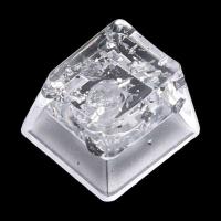 Resin Backlit Keycap nical Keyboard DIY OEM Profile R4 Height Transparent Sier Foil for Key Cap - details 1