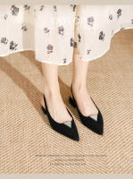 Zapatos planos con punta en punta y tira trasera poco profunda de nuevo estilo - details 2