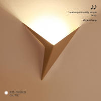 Lámpara de pared triangular LED moderna y minimalista para dormitorio, estudio, habitación de hotel, mesita de noche, lámpara frontal de espejo - details 6