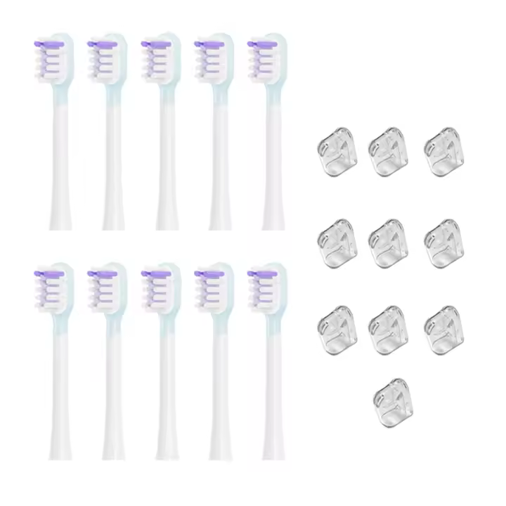 Cabezales de repuesto para cepillo de dientes eléctrico, gama completa, versión limpia, estilo blanco brillante - 1