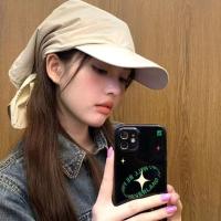 Pañuelo para la cabeza de Color sólido, gorra de béisbol Jennie del mismo estilo, protector solar de estilo coreano, sombreros de playa, gorra de béisbol, gorra con visera - details 4