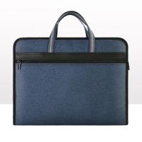 Bolsa de archivos A4 impermeable, gran capacidad, múltiples compartimentos, bolsa de almacenamiento de documentos, Simple con asa, maletín de lona para hombres y mujeres - details 5