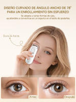 ANLAN Rizador de pestañas eléctrico Boca ancha Recargable Levantamiento de pestañas que dura 24 horas Control de temperatura NTC Herramienta de maquillaje portátil con clip - details 2