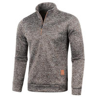 2025 Chaqueta de punto con cuello para hombre, suéter de terciopelo fino, estilo moderno, talla grande, otoño e invierno - details 14