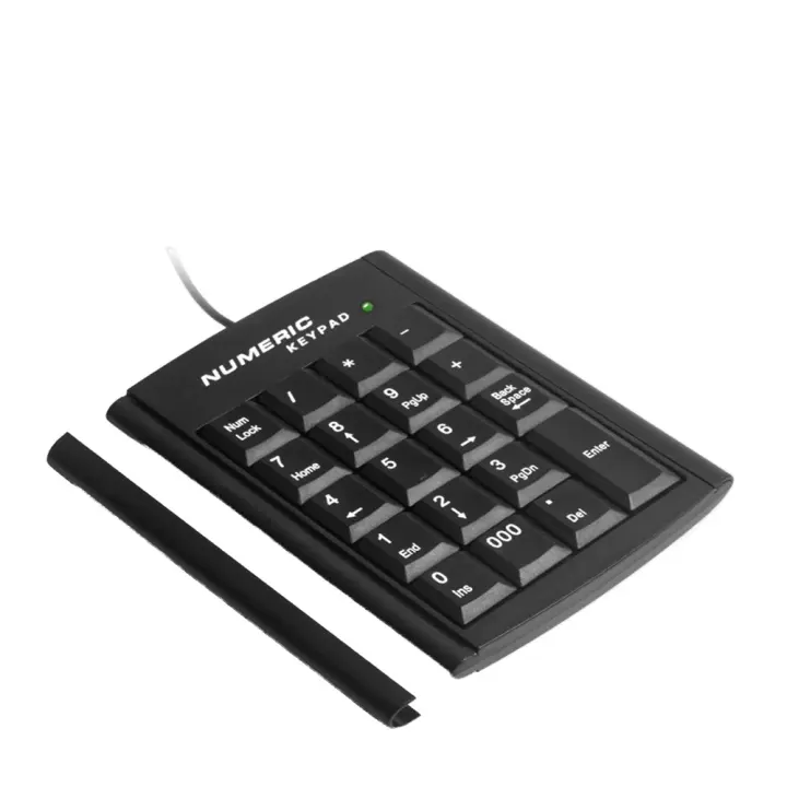 Teclado numérico USB para ordenador, miniteclado 19 Digital de teclas para PC, portátil, Notebook, tabletas, registro de números, existencias bancarias - 1