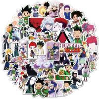 Pegatinas de pared de Anime Hunter X Hunter para niños, 50 piezas, papelería para cuaderno, Maleta, motocicleta, refrigerador - details 0