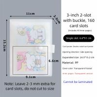 Álbum de fotos transparente de alta calidad de 3 pulgadas, de PP, con múltiples bolsillos intersticiales esmerilados, para colección de tarjetas DIY, regalos. - details 4