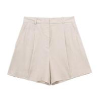BUNO-Tops de lino lisos a la moda para mujer, chaleco sin mangas con cuello en V, chaleco informal elegante básico para mujer, trajes de negocios - details 9
