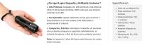 Linterna LED Alta Potencia L8000, Portátil Linterna Tactica con 3 Modos de Iluminación, Impermeable IP44 Zoomble Linterna de Mano para Ciclismo, Camping, Senderismo etc. 3 Pilas AAA Incluidas - details 1