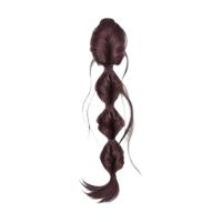 Extensiones de cabello sintético con trenzas falsas de burbujas, banda para el cabello, cola de caballo rizada y desordenada, Clip de garra, piezas de cabello postizo esponjoso para mujer - details 11