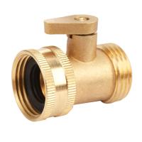 Conector de tubería de agua para manguera de jardín de 3/4 pulgadas, válvula de latón, divisor de grifos con interruptor de apagado - details 0