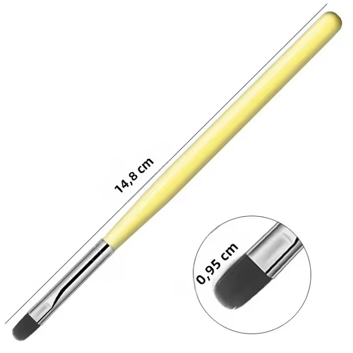 Pincel de Arte para Uñas con Patrón Fototerapia Acrílico UV Gel Extensión - 1