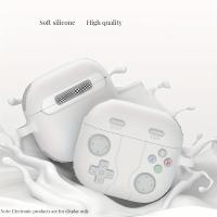 Funda protectora de silicona para AirPods 4 2024, diseño de controlador de juego, mosquetón antipérdida incluido, cubierta a prueba de golpes para auriculares - details 10