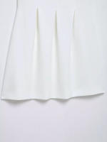 TRAFZA mujeres verano High Street sólido sin mangas Mini vestido ancho Swing decoración cremallera mujeres moda cuello pico Sling vestidos - details 6
