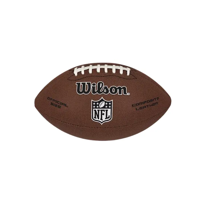 Balón Oficial Wilson NFL Tamaño 9 Estándar - PU de Alta Resistencia para Entrenamiento Profesional y Competición para Adultos - 1