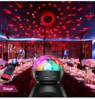 Proyector de bola de discoteca inalámbrico, LED, 7 modos de iluminación, reproductor de tarjeta TF, Altavoz Bluetooth para DJ, boda, fiesta, Bar, KTV - details 7