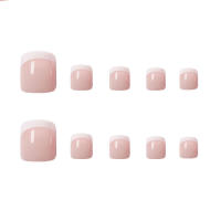 24 uñas postizas removibles de color rosa para mujeres y niñas con gel de gelatina, regalos de verano - details 0
