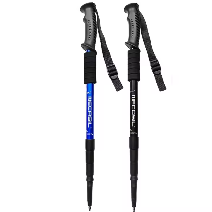 Bastón Telescópico Ultraligero Que Absorbe Los Golpes Para Hombres, Trekking Ajustable De Cuatro Secciones - 1