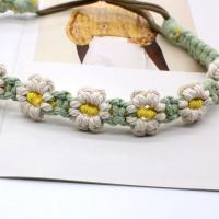 Diadema de margarita con cuerda trenzada, banda elástica para el cabello, estilo étnico, banda para el cabello de macramé, pañuelo para el cabello de mujer, bandana de ganchillo, diadema bohemia - details 14
