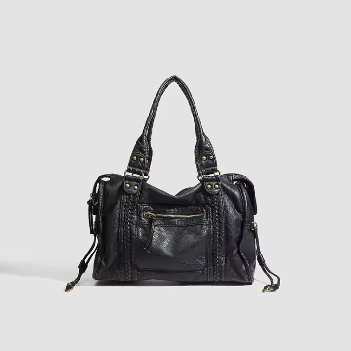 Bolso de locomotora francesa bolso de mensajero de hombro bolso de mano bolso grande bolso de gran capacidad para mujer bolso de lavado - 1