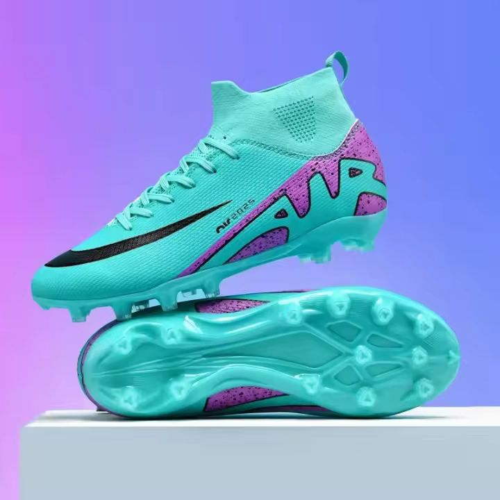 Zapatos de Fútbol Profesionales Unisex Cómodos Top de Tobillo de Calidad - 1