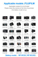 HQIX-cargador de batería para cámara de X-T30, para Fujifilm X100V, XT200, X-M5, XA1, XM1, XA10, HS30EXR, HS35EXR, XA3, XT10, XT100, XA7, Mark Ⅱ, NP-W126S - details 6