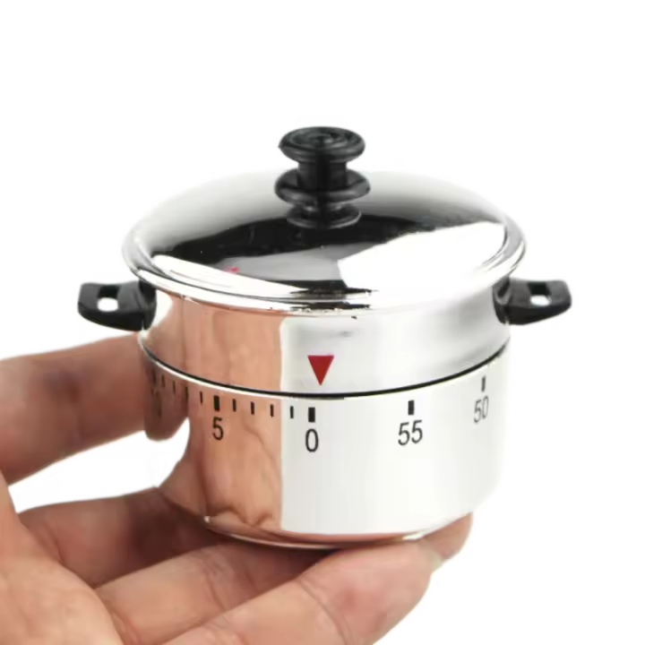Temporizador de cocina especial creativo, 60 minutos, novedad, temporizador mecánico, olla a presión portátil, temporizador de cuenta atrás con forma de huevos hervidos - 1