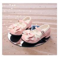 Zapatos de cuero de tacón alto para niñas, zapatos de vestir de moda con lazo doble, Boda de Princesa, fiesta, tacones altos - details 3
