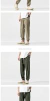 2024 Pantalones de talla grande estilo chino pantalones de lino para hombres pantalones de lino de algodón para hombres Leggings - details 13