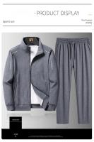 Traje deportivo informal de alta calidad para hombre, chaqueta elegante, top y pantalones, 95% POLIÉSTER + 5% spandex - details 2