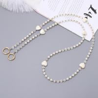 Bolso bandolera con cadena para teléfono con parche de cuentas, cadena antipérdida, correa cruzada para teléfono móvil, dulce corazón de amor, correas para el cuello para teléfono - details 11