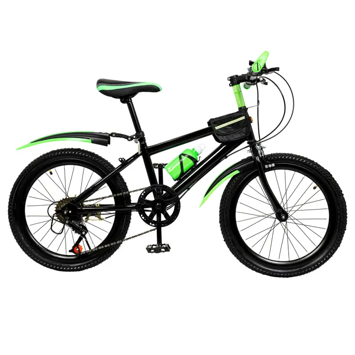 Bicicleta de montaña con freno de disco doble para niños, bici de ciudad, 7 velocidades, 20 pulgadas - 1