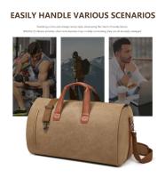 Caja de zapatos determinada del negocio de los hombres, bolso de viaje de la lona, ​​bolso del equipaje de los deportes - details 4