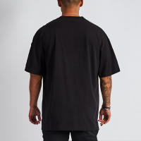 Camiseta de Verano Deportiva de Algodón para Hombres Cuello en V, Talla Grande, Moda Casual, Tendencia Fitness - details 3