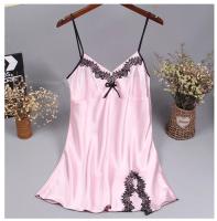 Camisón de satén chino para mujer, ropa de dormir Sexy, bata de baño de encaje, vestido de noche informal para el hogar, novedad de verano - details 16