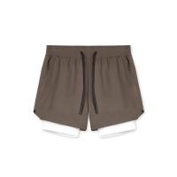 Pantalones Cortos de Nylon con Bolsillo Ideal para Entrenamiento Muscular y Correr 2 en 1 Deportiva - details 8