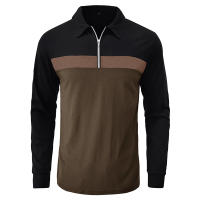 Polo camiseta de hombre 2023 otoño e invierno nueva solapa color a juego POLO camisa de comercio exterior de hombre manga larga - details 19