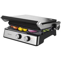 Parrilla Eléctrica de Piedra Revestida Placas Extraíbles y Reversibles, Apertura de 180ª, Superficie Amplia 2200 W, Acero Inoxidable - details 53