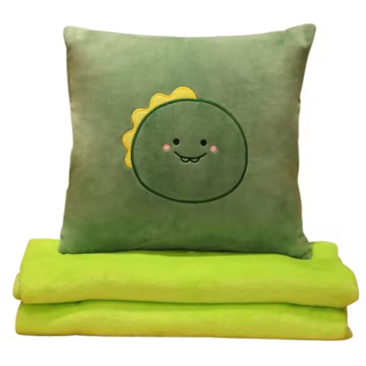 Manta-Cojín 2-en-1 Almohada de Oficina Calentadora para Niñas Almohada de Coche Cómoda - 1
