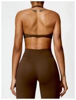 Mujeres Sexy belleza espalda gimnasio correr Push Up Yoga deportes sujetadores transpirable envuelto Yoga deportes sujetadores copa triangular ropa interior femenina - details 13