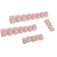 24 Uñas Cortas Cuadradas Falsas + 1 Archivo De Uñas + 1 Pieza De Pegamento De Gel QHW900 Kit De Uñas Postizas De ABS - details 3