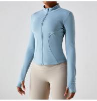 Top corto de Yoga para mujer, chaqueta deportiva de lana, abrigo de manga larga con cremallera completa, ropa deportiva informal para gimnasio - details 8