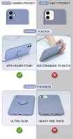 Funda de teléfono con soporte de anillo de silicona líquida Original para iPhone 16 15 14 Plus 13 12 11 Pro Max Mini soporte correa de cubierta magnética - details 2