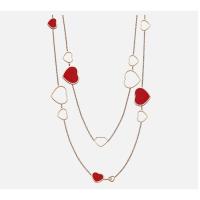 Сhорагd. ™ Collar Sautoir Happy Hearts, oro rosa ético, diamantes, nácar - details 2