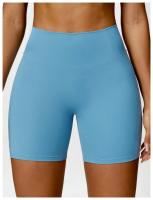 Pantalones cortos de Yoga para mujer, Shorts de Fitness de cintura alta, transpirables, con sensación de nube - details 13